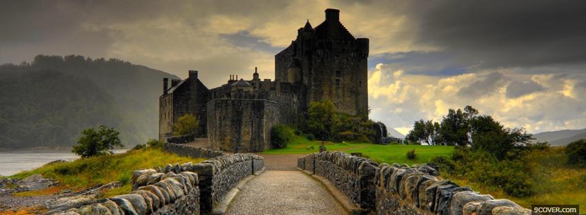 Photo castle in scotland Facebook Cover for Free