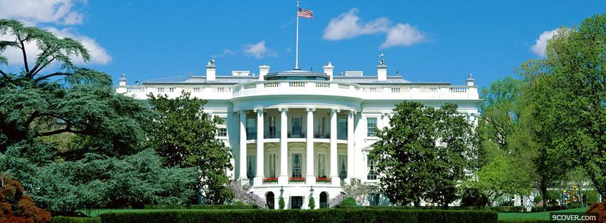 Photo the white house Facebook Cover for Free