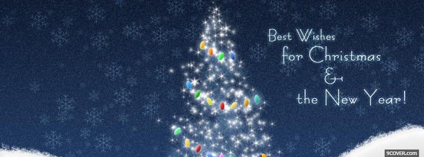 Photo best wishes christmas Facebook Cover for Free