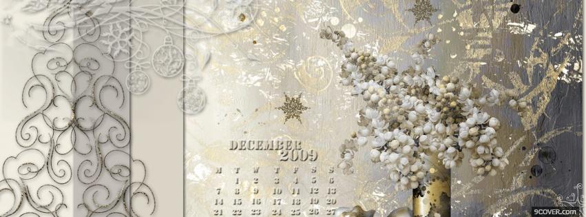 Photo silver december Facebook Cover for Free