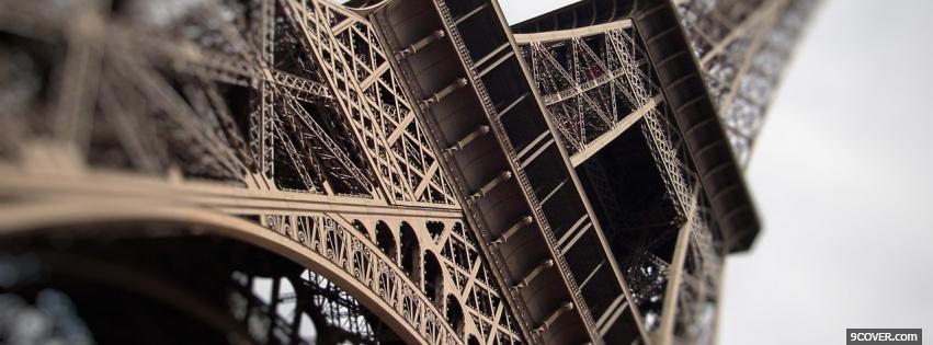 Photo eiffel tower paris city Facebook Cover for Free