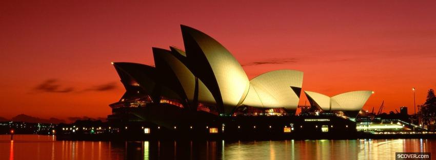 Photo famous opera house sydney Facebook Cover for Free