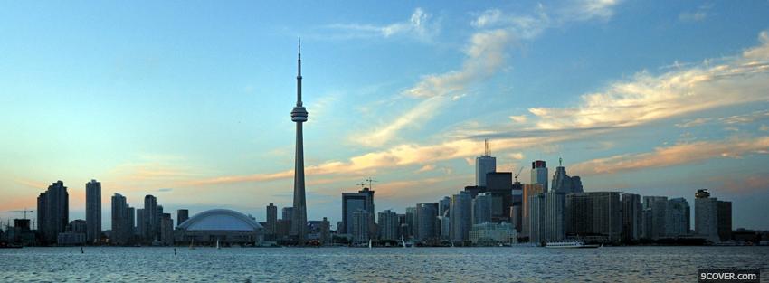 Photo toronto city day Facebook Cover for Free