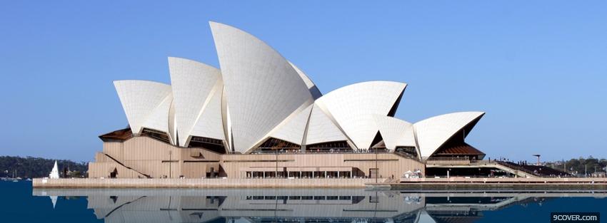 Photo opera house syndey city Facebook Cover for Free