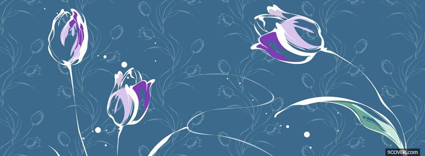 Photo three roses creative Facebook Cover for Free
