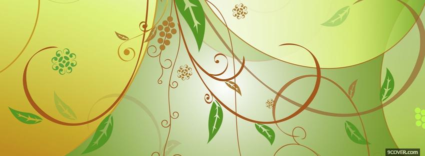 Photo greens and grape creative Facebook Cover for Free