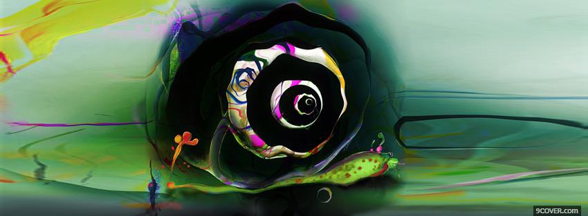 Photo snail creative Facebook Cover for Free