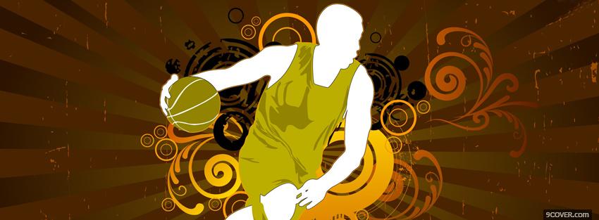 Photo basketball creative Facebook Cover for Free