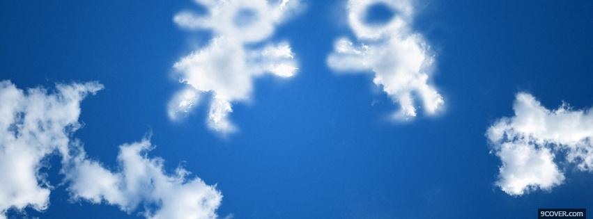 Photo cloud designs creative Facebook Cover for Free