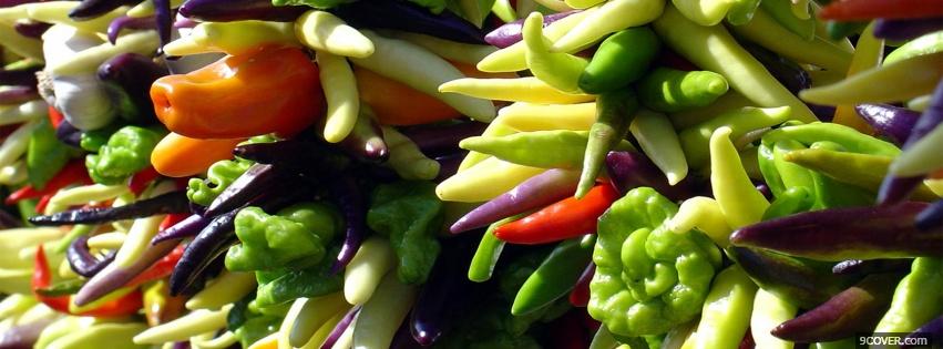 Photo vegetables food Facebook Cover for Free