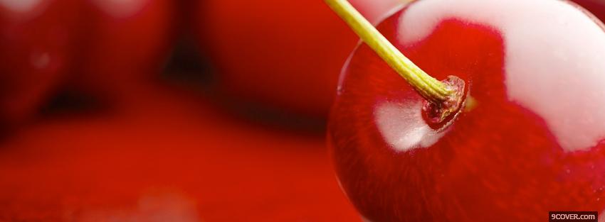 Photo red cherry Facebook Cover for Free