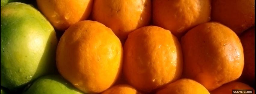Photo oranges food Facebook Cover for Free
