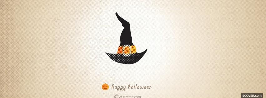 Photo witch hat halloween Facebook Cover for Free