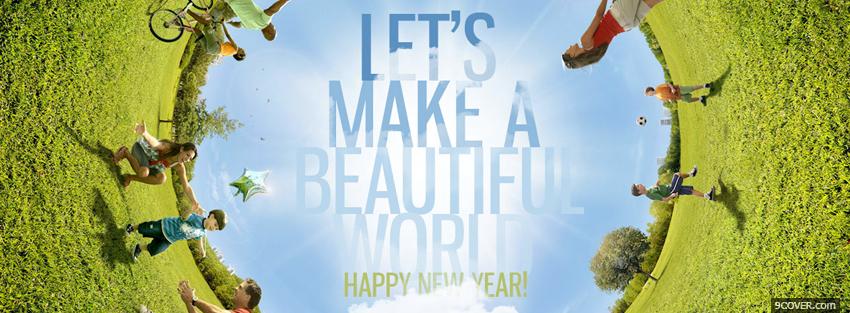 Photo new year nature holiday Facebook Cover for Free