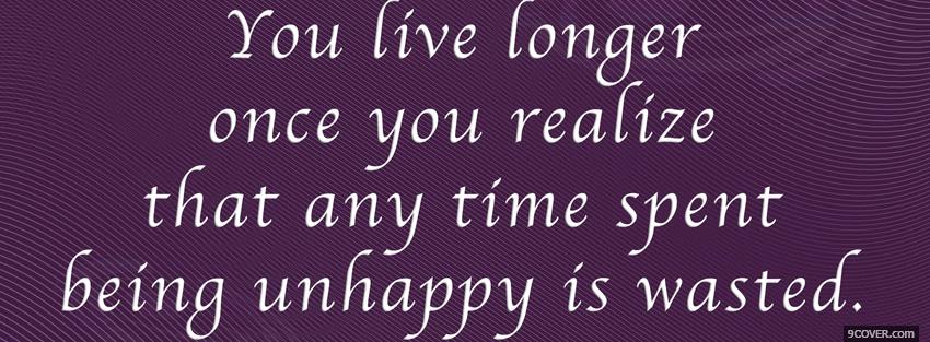 Photo time wasted quotes Facebook Cover for Free