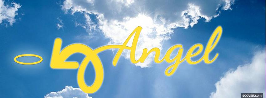 Photo yellow angel quotes Facebook Cover for Free