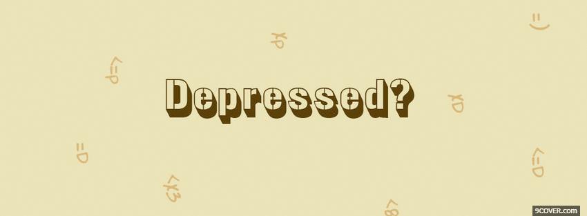 Photo depressed quotes Facebook Cover for Free