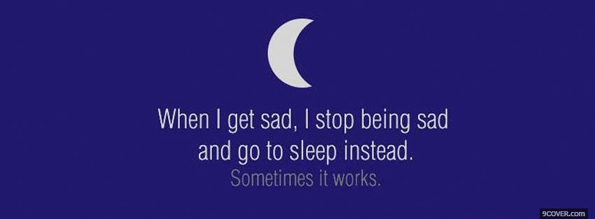Photo go to sleep quotes Facebook Cover for Free