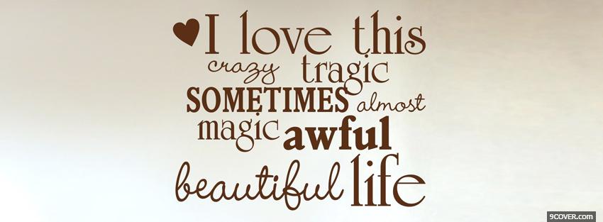 Photo great life quotes Facebook Cover for Free