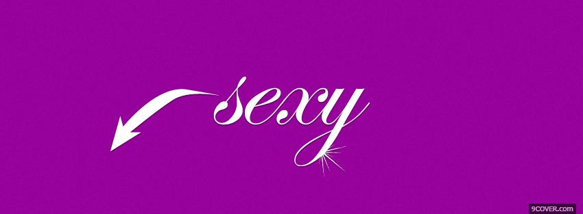 Photo simple sexy purple quotes Facebook Cover for Free