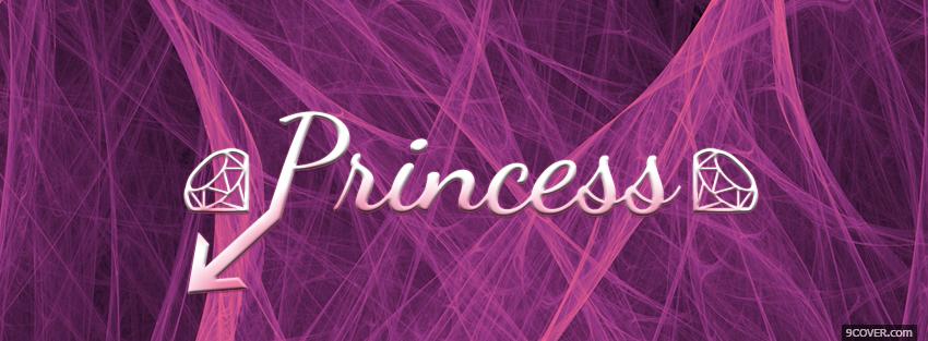 Photo purple princess quotes Facebook Cover for Free