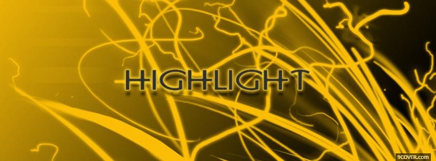 Photo yellow highlight quotes Facebook Cover for Free