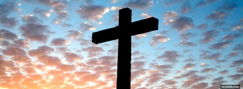 Photo cross and sky religions Facebook Cover for Free