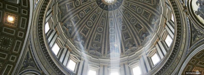 Photo inside vatican religions Facebook Cover for Free