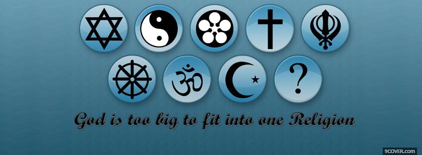Photo god is big religions Facebook Cover for Free