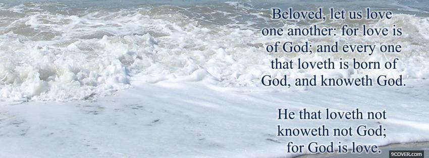 Photo god is love religions Facebook Cover for Free