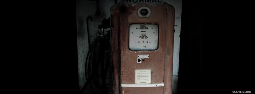Photo gas pump simple Facebook Cover for Free