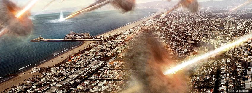 Photo city and war Facebook Cover for Free