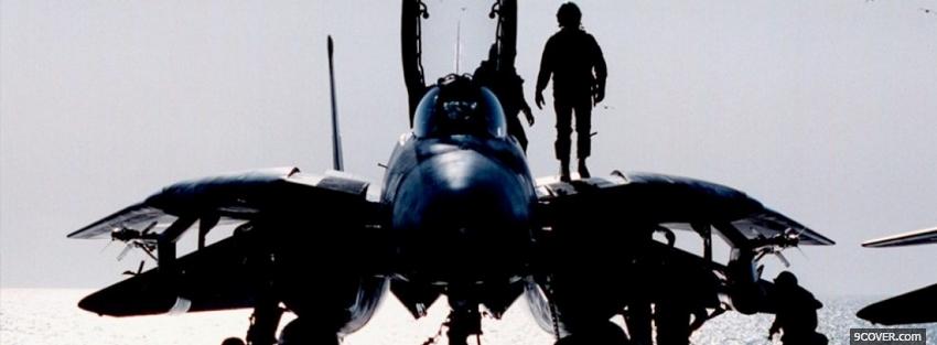 Photo pilot on aircraft war Facebook Cover for Free