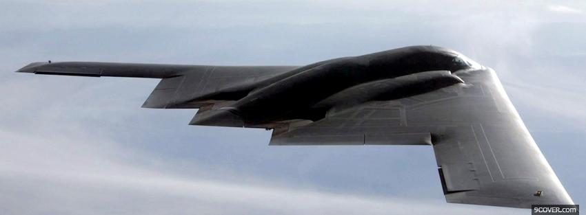 Photo stealth bomber military war Facebook Cover for Free