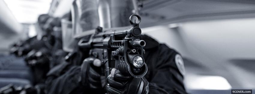 Photo swat shooter war Facebook Cover for Free
