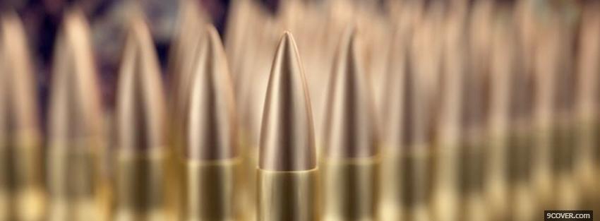Photo gold bullets war Facebook Cover for Free