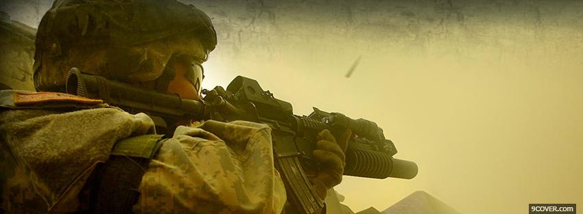 Photo army ranger war Facebook Cover for Free