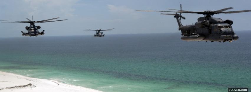 Photo sea and aircrafts war Facebook Cover for Free
