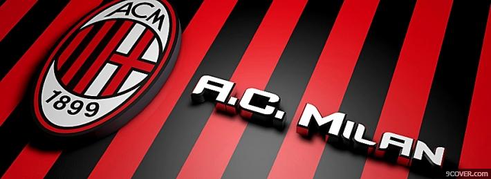 Photo Ac Milan Facebook Cover for Free