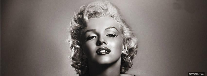 Photo Sexy Marilyn Monroe Facebook Cover for Free