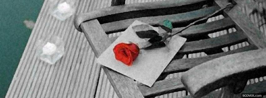 Photo Love Rose  Facebook Cover for Free
