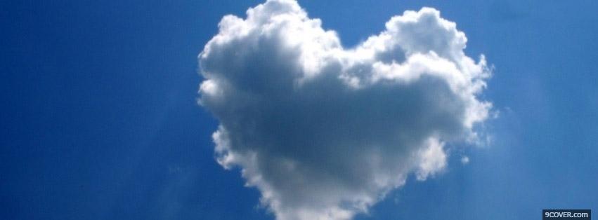 Photo Love In The Clouds Facebook Cover for Free