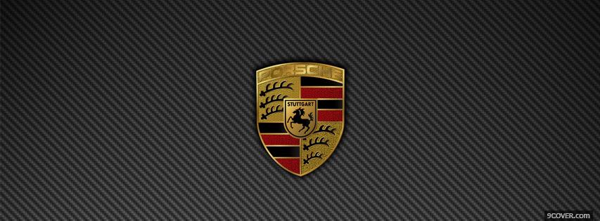 Photo Porsche Logo Facebook Cover for Free