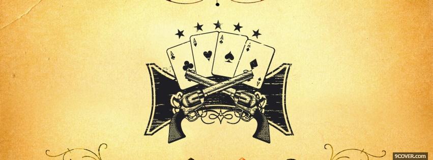 Photo Western Poker Facebook Cover for Free