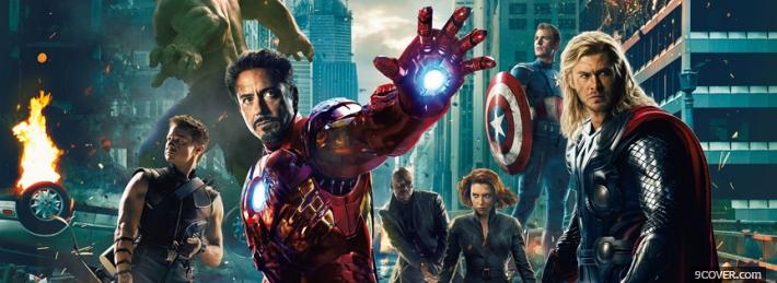 Photo The Avengers 2012 Facebook Cover for Free