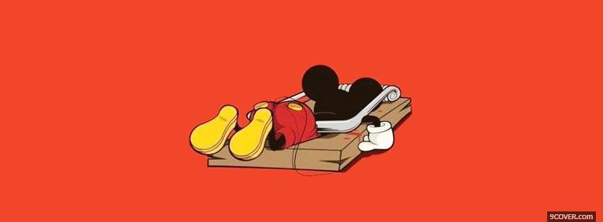 Photo Mickey Mouse Facebook Cover for Free