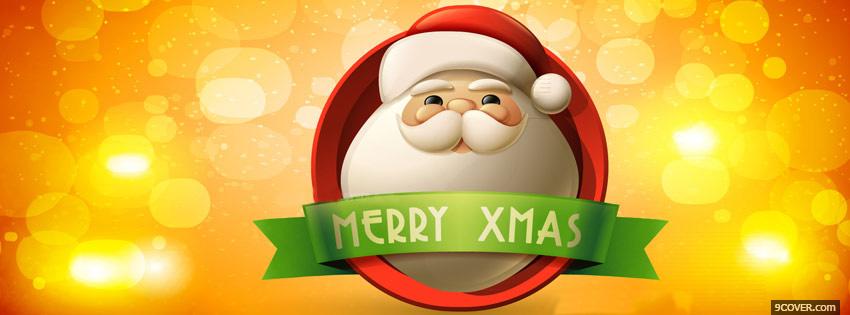 Photo Christmas Merry Xmas Facebook Cover for Free