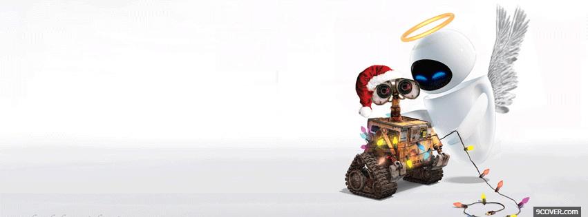 Photo Wall-E Christmas Facebook Cover for Free