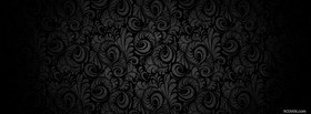 grey floral textures abstract facebook cover