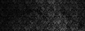 nice black flowers abstract facebook cover